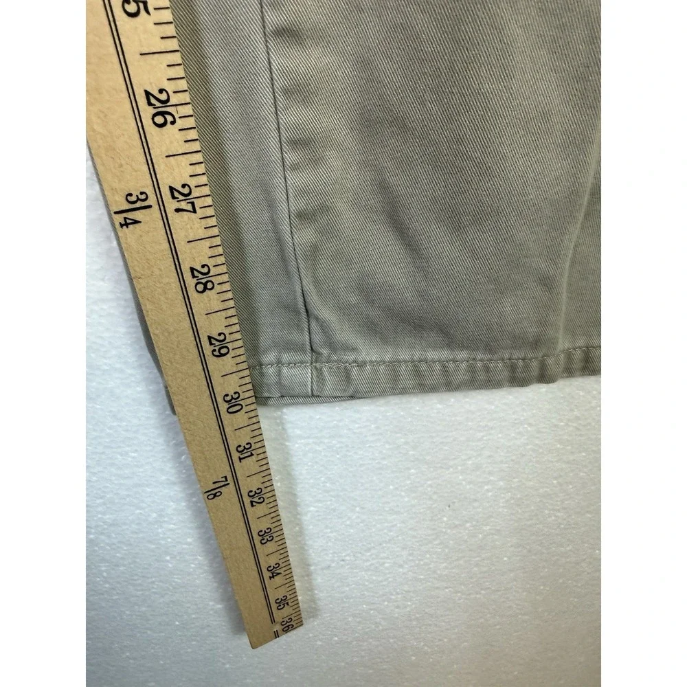 Wrangler‎ Pants Jeans Mens 34x32 Carpenter Khaki Beige Work Casual Straight Leg